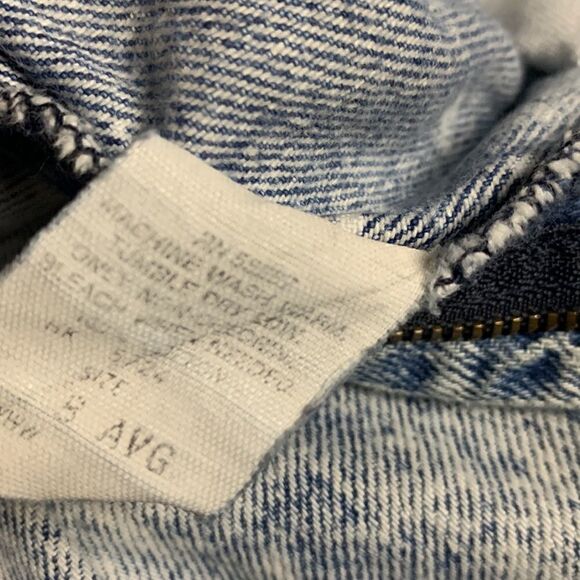 VINTAGE Congo Trader High Waist Acid Washed Jeans Size 8 tapered distressed 80s - Picture 5 of 10